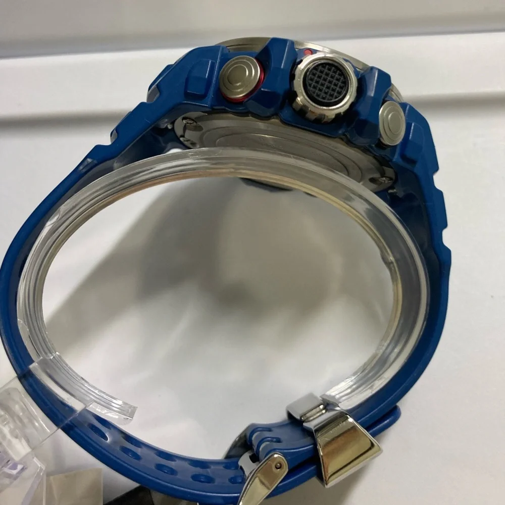 Casio Gshock GWN1000, blue, solar, multiband 6, box, tin, papers, Gulfmaster